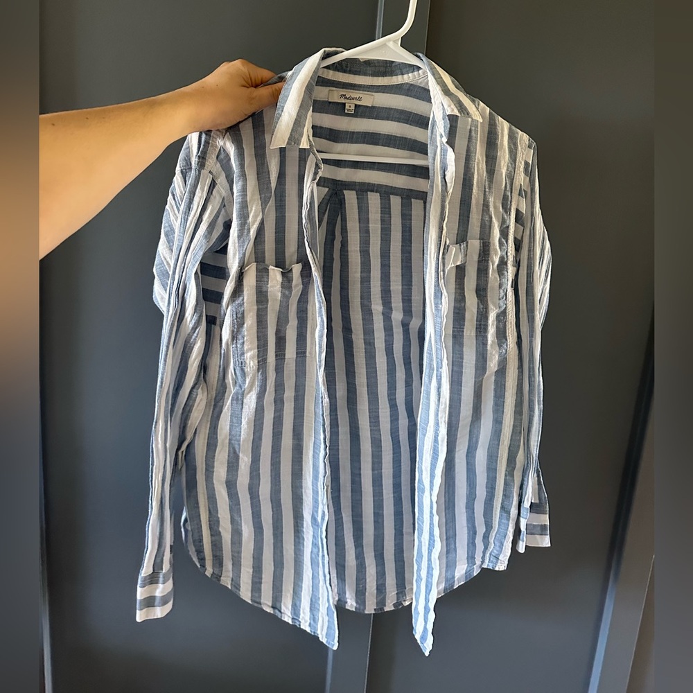 Madewell Striped Button Up
